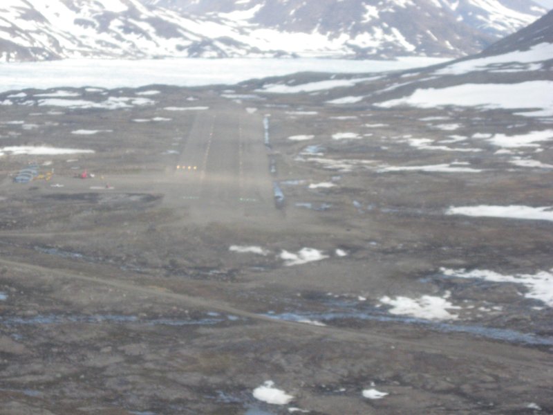 on final for runway 11 at kulusuk airport bgkk